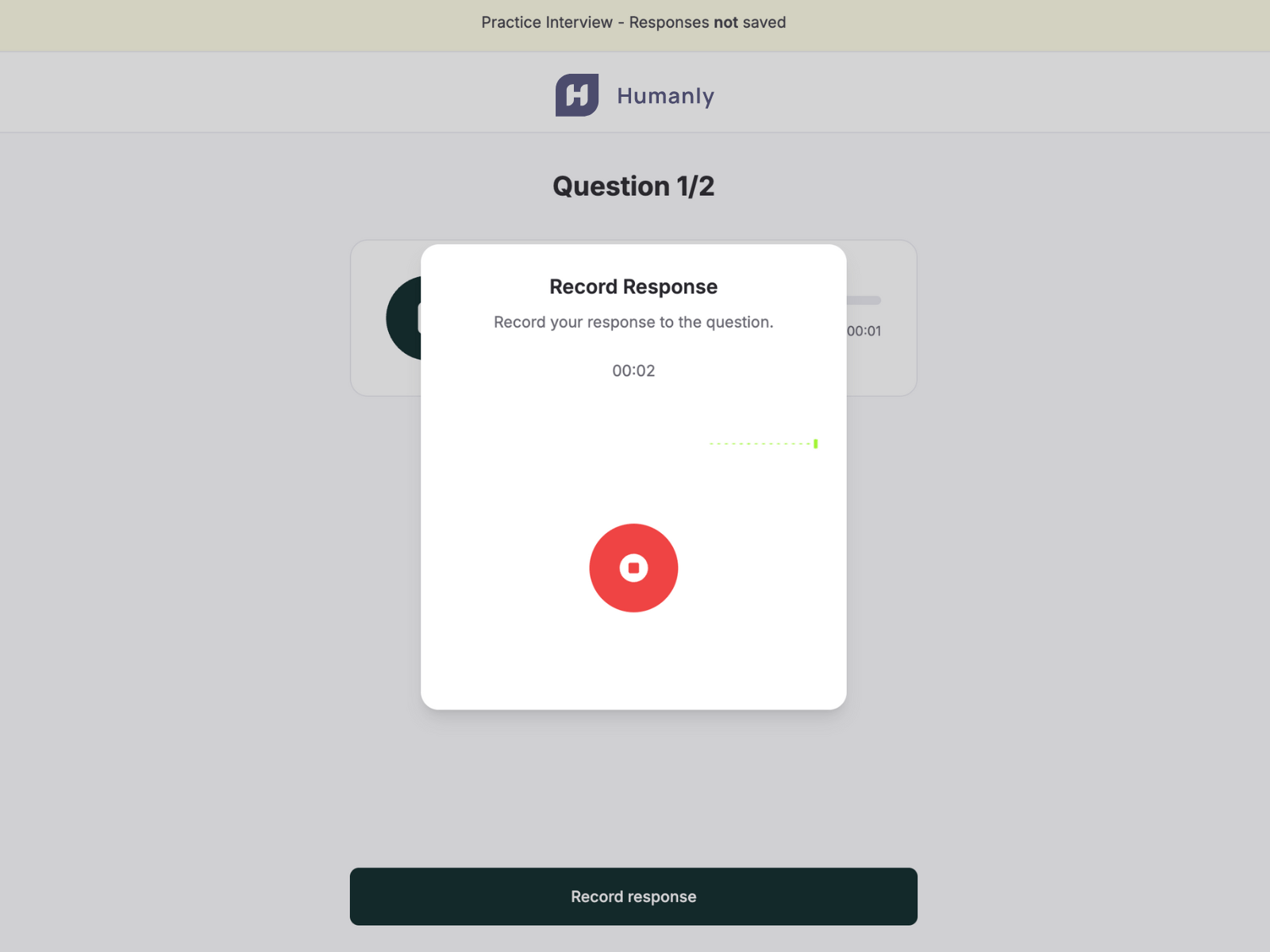 Record response application demonstration